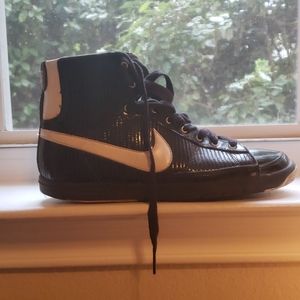 Old School Black and White Nike High Tops